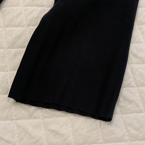 COS women’s dress long sleeves pleated hemline & cuffs back zipper black size 2 - Picture 10 of 14